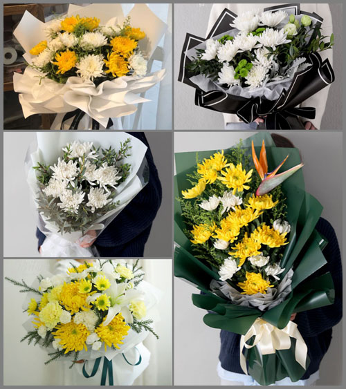 江苏泰州泰兴市虹桥镇毗芦村白事花束代送